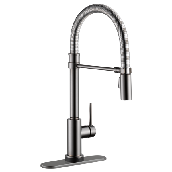 Delta Trinsic RP64070PN Escutcheon & Gasket - 8", black stainless - view 4