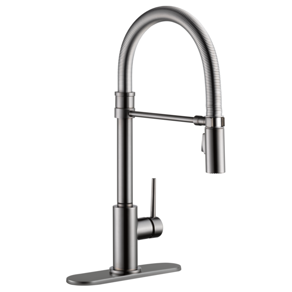 Delta Trinsic RP64070PN Escutcheon & Gasket - 8", black stainless - view 5
