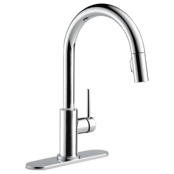 Delta Trinsic RP64070PN Escutcheon & Gasket - 8", chrome - view 4