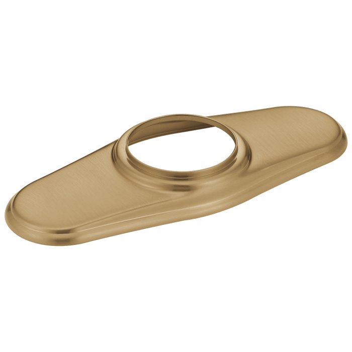 Delta Cassidy RP72711PN Escutcheon w/ Gasket - 4" - 1 Hole Bathroom & Bar, champagne bronze