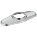 Delta Cassidy RP72711PN Escutcheon w/ Gasket - 4" - 1 Hole Bathroom & Bar, chrome