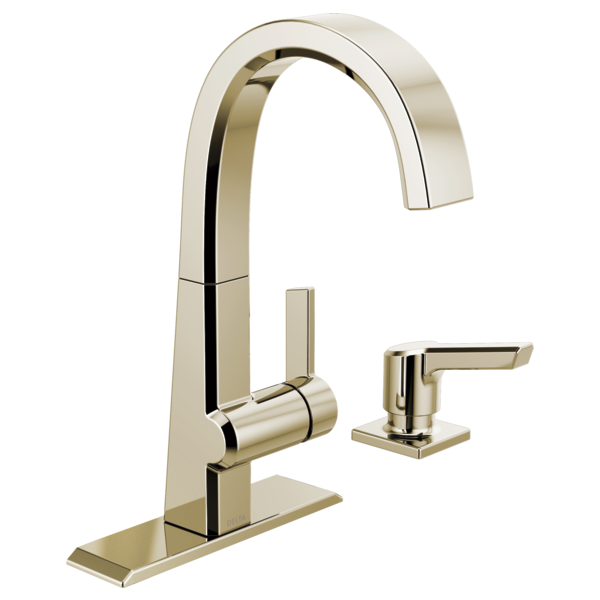 Delta Pivotal RP92606KS Escutcheon and Gasket - Transitional / Contemporary Bar, polished nickel - view 2