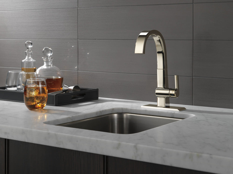 Delta Pivotal RP92606KS Escutcheon and Gasket - Transitional / Contemporary Bar, polished nickel - view 4