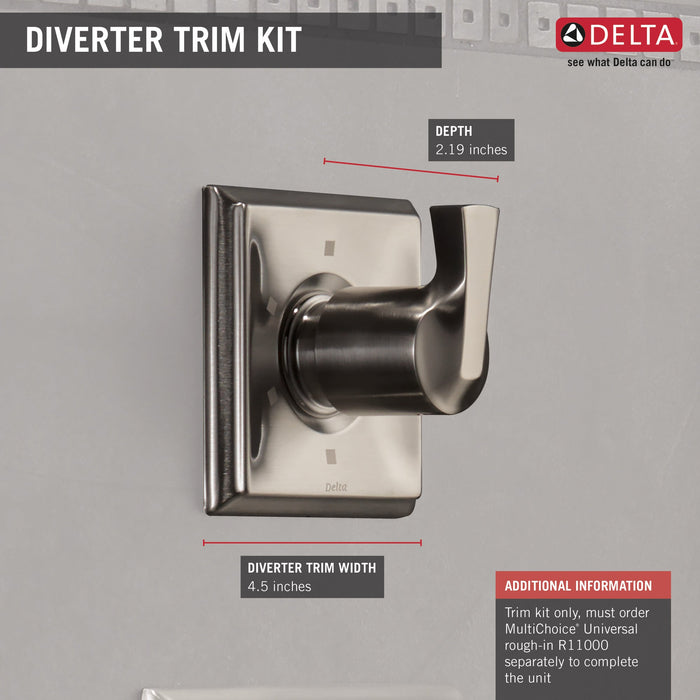 Delta Dryden T11851 3-Setting 2-Port Diverter Trim, stainless - view 5