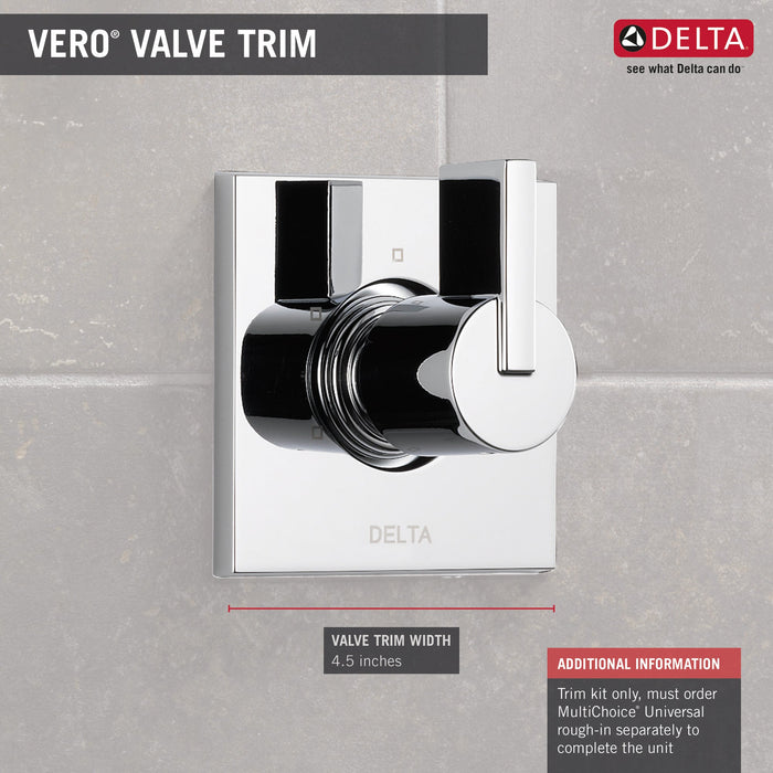 Delta Vero T11853 3-Setting 2-Port Diverter Trim, chrome - view 2