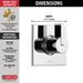 Delta Vero T11853 3-Setting 2-Port Diverter Trim, chrome - view 3