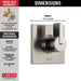 Delta Vero T11853 3-Setting 2-Port Diverter Trim, stainless - view 5