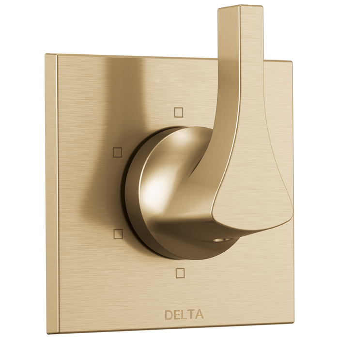 Delta Zura T11974 6-Setting 3-Port Diverter Trim, champagne bronze