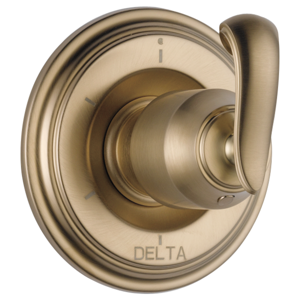 Delta Cassidy T11997 6-Setting 3-Port Diverter Trim - Less Handle, champagne bronze - view 2