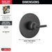 Delta Trinsic T14059 Monitor 14 Series Valve Only Trim, matte black - view 2