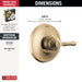 Delta Broderick T14084 14 Series Valve Only Trim, lumicoat champagne bronze - view 2