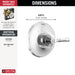 Delta Broderick T14084 14 Series Valve Only Trim, lumicoat chrome - view 2