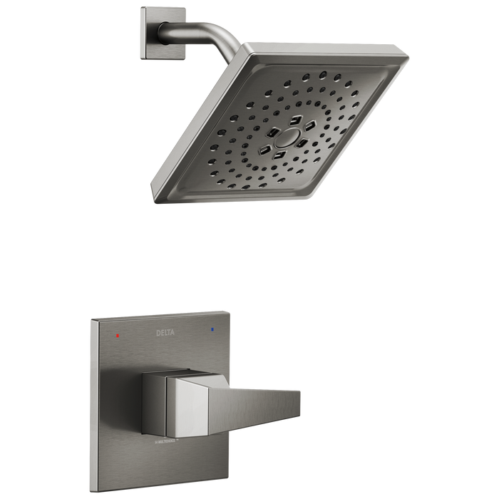 Delta Trillian T14243 14 Series H2Okinetic Shower Only Trim, lumicoat black stainless