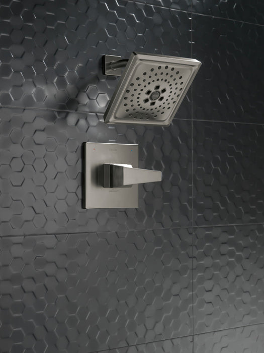 Delta Trillian T14243 14 Series H2Okinetic Shower Only Trim, lumicoat black stainless - view 2