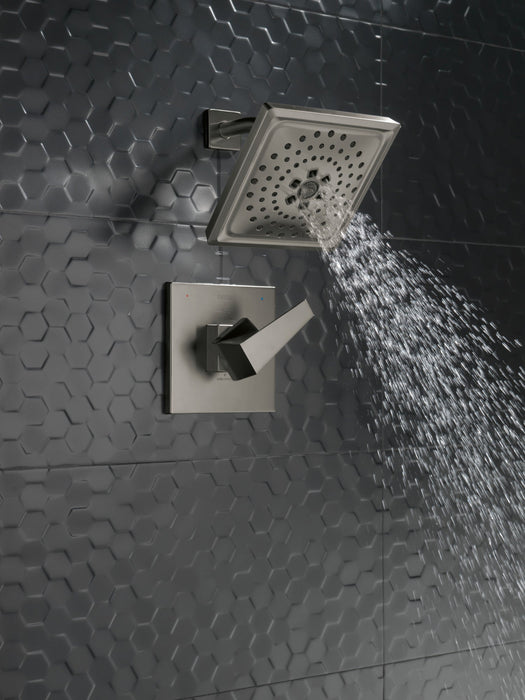 Delta Trillian T14243 14 Series H2Okinetic Shower Only Trim, lumicoat black stainless - view 4