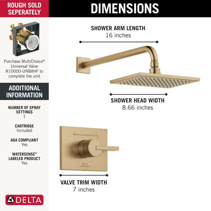 Delta Vero T14253 Monitor 14 Series Shower Trim
