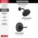 Delta Broderick T14284 14 Series Shower Trim, matte black - view 2