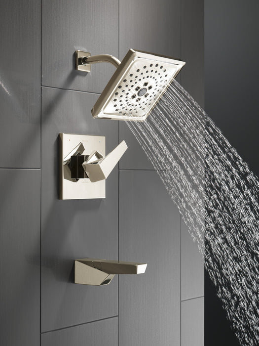 Delta Trillian T14443 14 Series H2Okinetic Tub Shower Trim, lumicoat polished nickel - view 2