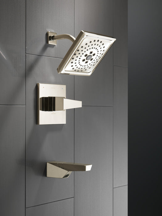 Delta Trillian T14443 14 Series H2Okinetic Tub Shower Trim, lumicoat polished nickel - view 3