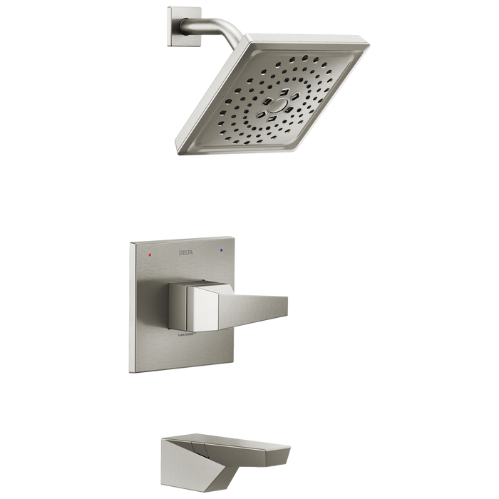 Delta Trillian T14443 14 Series H2Okinetic Tub Shower Trim, lumicoat stainless