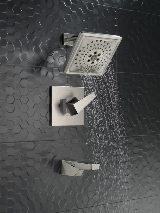 Delta Trillian T14443 14 Series H2Okinetic Tub Shower Trim, lumicoat stainless - view 2