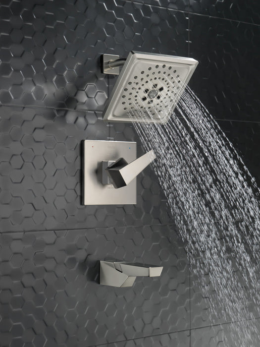 Delta Trillian T14443 14 Series H2Okinetic Tub Shower Trim, lumicoat stainless - view 3