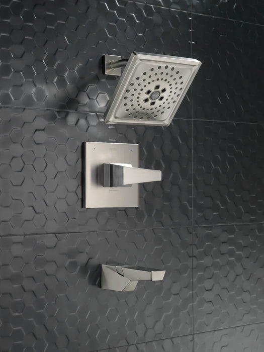 Delta Trillian T14443 14 Series H2Okinetic Tub Shower Trim, lumicoat stainless - view 4