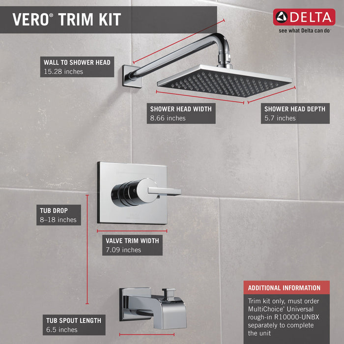Delta Vero T14453 Monitor 14 Series Tub & Shower Trim