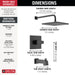 Delta Modern T14468 Monitor 14 Series Tub & Shower Trim, matte black - view 4