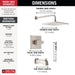 Delta Modern T14468 Monitor 14 Series Tub & Shower Trim, spotshield brushed nickel - view 4