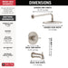 Delta Modern T14469 Monitor 14 Series Tub & Shower Trim, spotshield brushed nickel - view 2