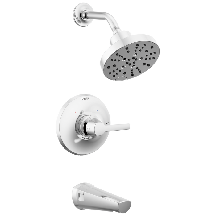 Delta Galeon T14472 14S Tub Shower Trim with H2OKinetic, lumicoat chrome