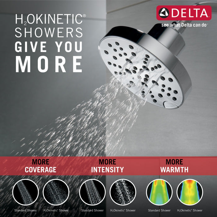 Delta Galeon T14472 14S Tub Shower Trim with H2OKinetic, lumicoat chrome - view 2