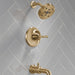 Delta Broderick T14484 14 Series Tub Shower Trim, lumicoat champagne bronze - view 2