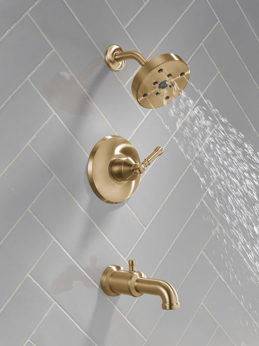 Delta Broderick T14484 14 Series Tub Shower Trim, lumicoat champagne bronze - view 3
