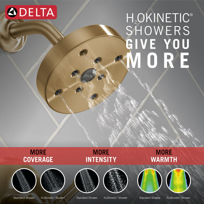 Delta Broderick T14484 14 Series Tub Shower Trim, lumicoat champagne bronze - view 5