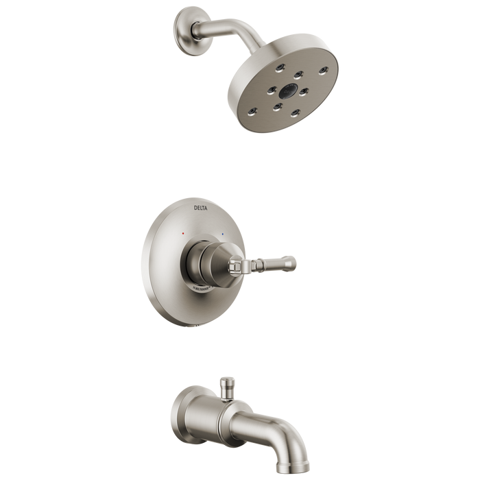 Delta Broderick T14484 14 Series Tub Shower Trim, lumicoat stainless