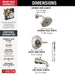 Delta Broderick T14484 14 Series Tub Shower Trim, lumicoat stainless - view 4