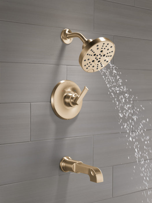 Delta Tetra T14489 Monitor 14 Series Tub & Shower Trim, lumicoat champagne bronze - view 3