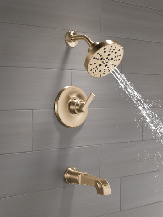 Delta Tetra T14489 Monitor 14 Series Tub & Shower Trim, lumicoat champagne bronze - view 4