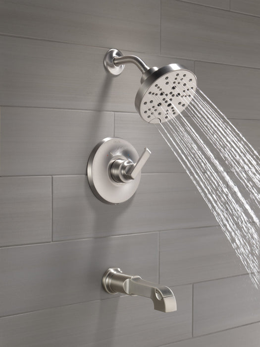 Delta Tetra T14489 Monitor 14 Series Tub & Shower Trim, lumicoat stainless - view 2