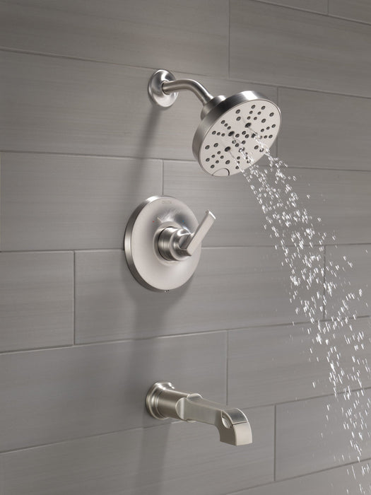 Delta Tetra T14489 Monitor 14 Series Tub & Shower Trim, lumicoat stainless - view 3