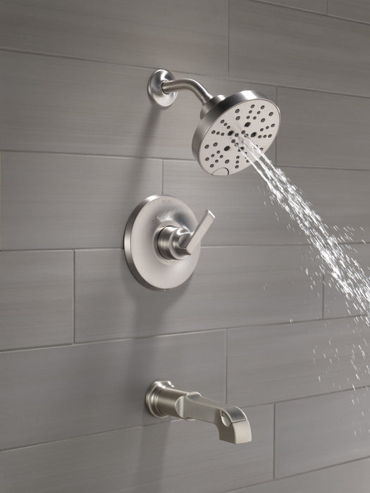 Delta Tetra T14489 Monitor 14 Series Tub & Shower Trim, lumicoat stainless - view 4