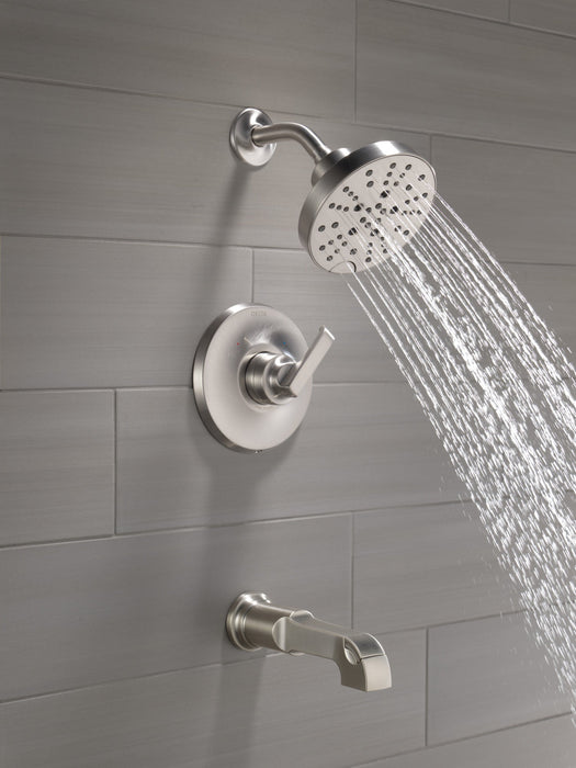 Delta Tetra T14489 Monitor 14 Series Tub & Shower Trim, lumicoat stainless - view 5