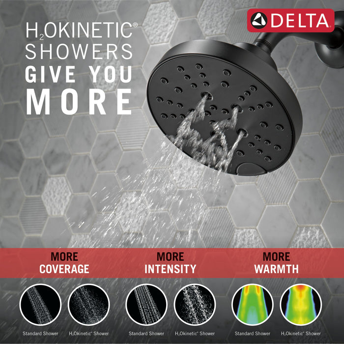 Delta Tetra T14489 Monitor 14 Series Tub & Shower Trim, matte black - view 2