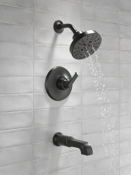 Delta Tetra T14489 Monitor 14 Series Tub & Shower Trim, matte black - view 3