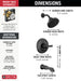 Delta Tetra T14489 Monitor 14 Series Tub & Shower Trim, matte black - view 4