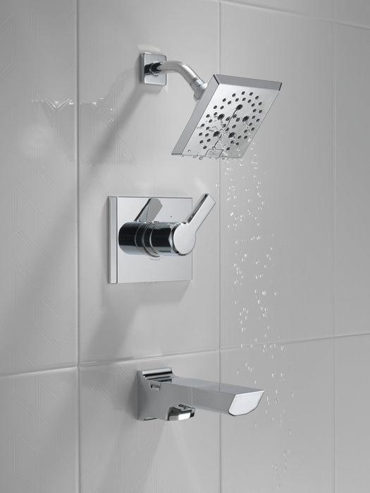 Delta Pivotal T14499 Monitor 14 Series H2OKINETIC Tub and Shower Trim, lumicoat chrome - view 3
