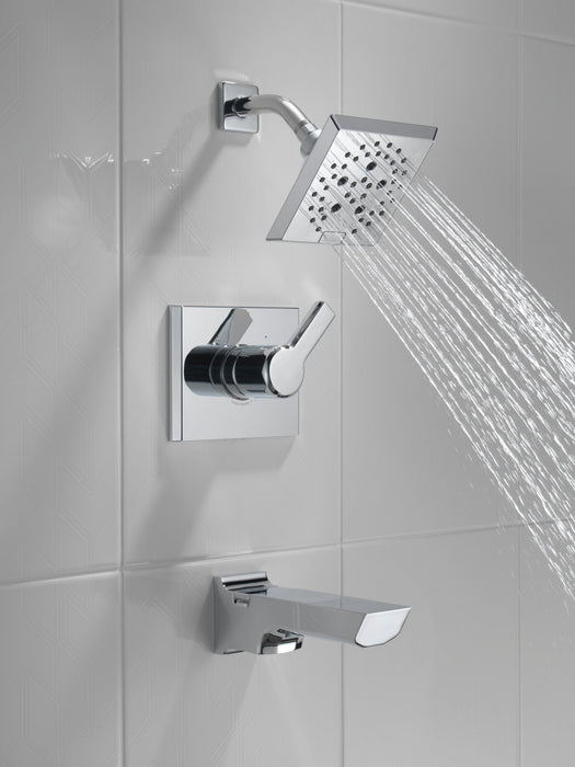 Delta Pivotal T14499 Monitor 14 Series H2OKINETIC Tub and Shower Trim, lumicoat chrome - view 4