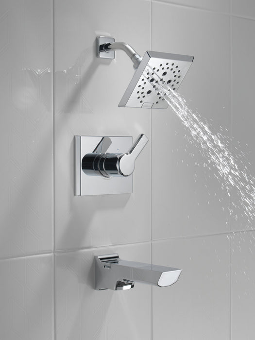 Delta Pivotal T14499 Monitor 14 Series H2OKINETIC Tub and Shower Trim, lumicoat chrome - view 5
